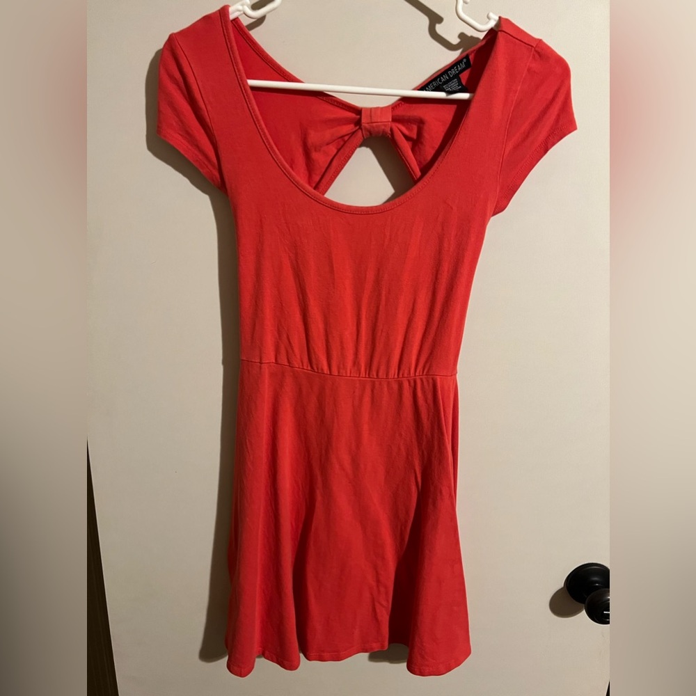 ⚡️Coral/Orange cap sleeve dress